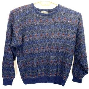 Cape Allegro Men's 100% Acrylic Grandpa Sweater Size Large Long Sleeve
